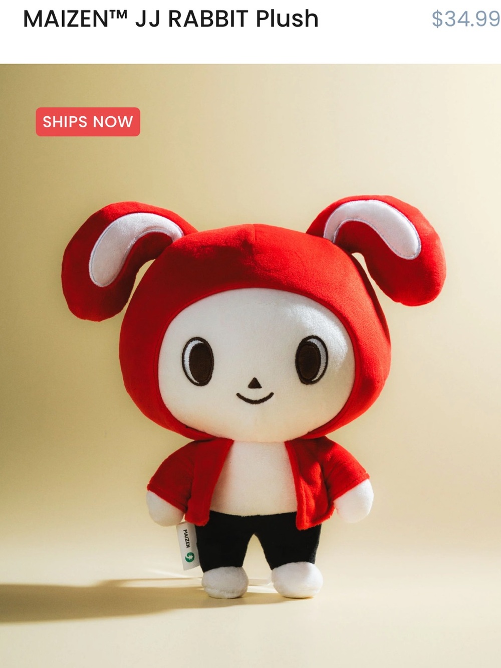 Maizen JJ rabbit plush